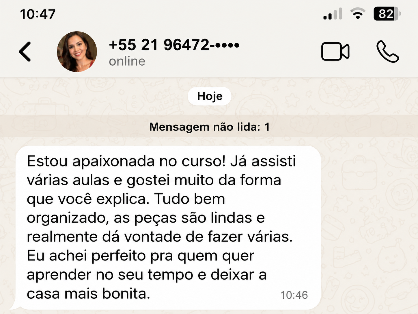 Depoimento de aluna 3